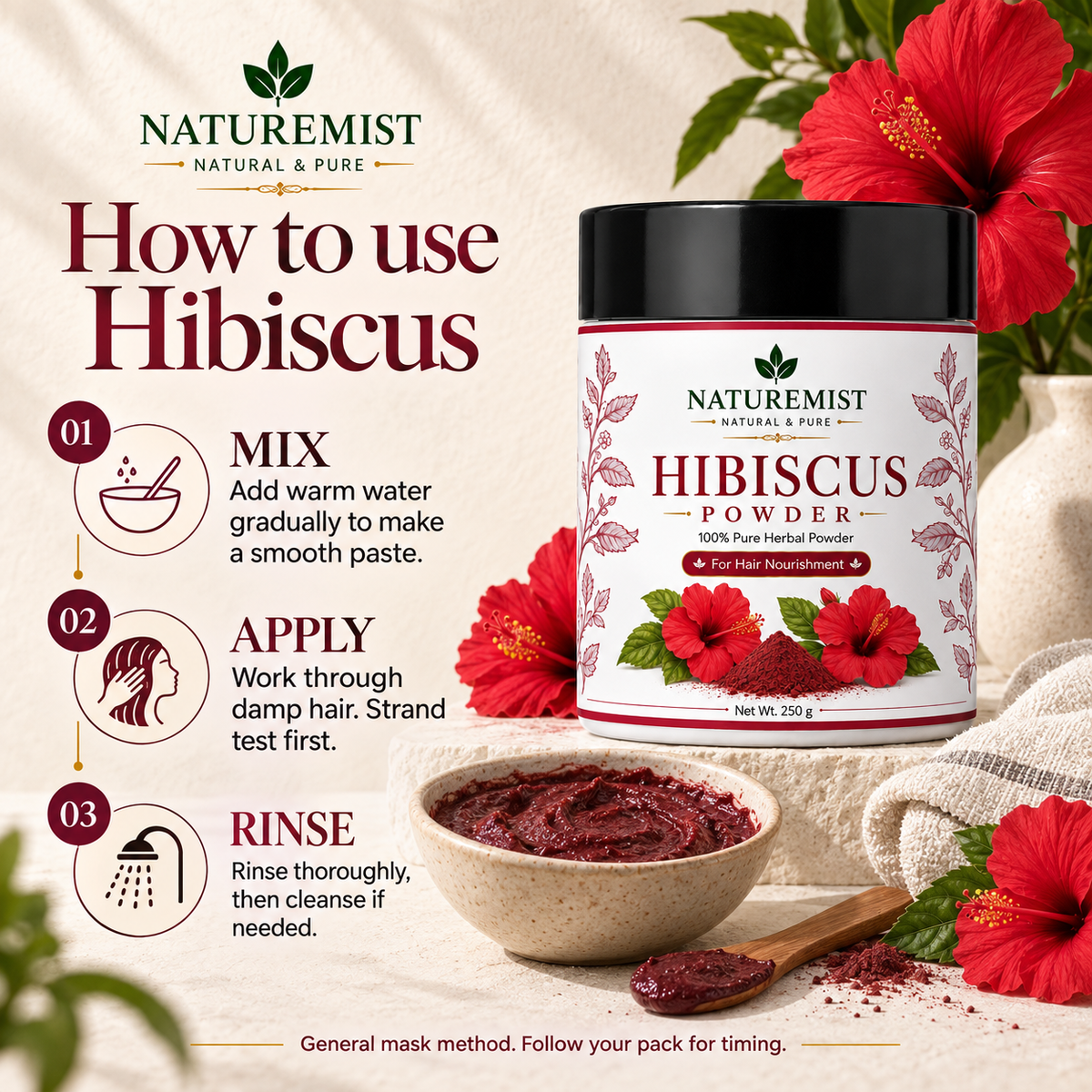 NatureMist Hibiscus Powder