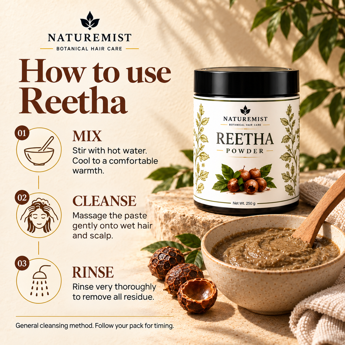 NatureMist Reetha Powder