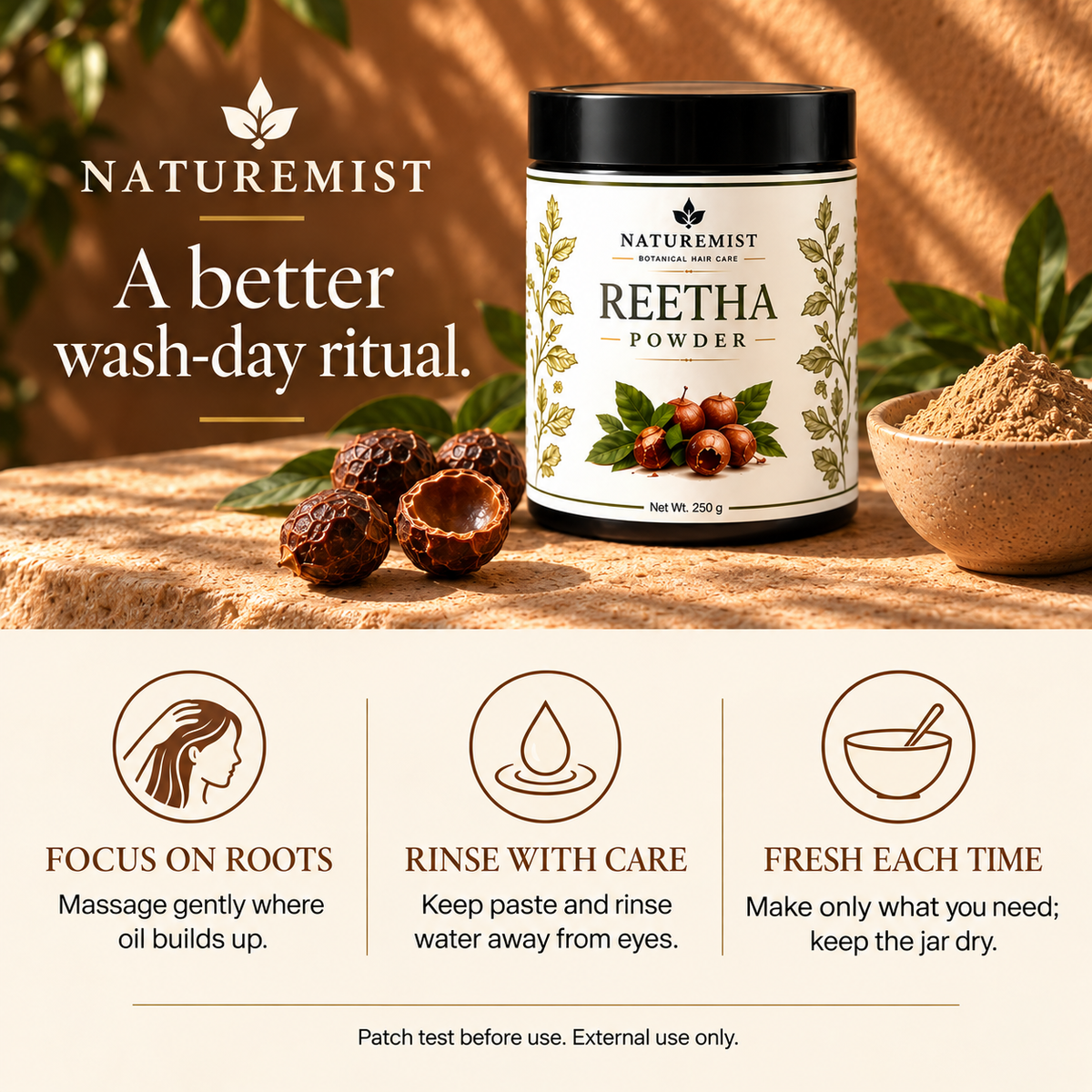 NatureMist Reetha Powder