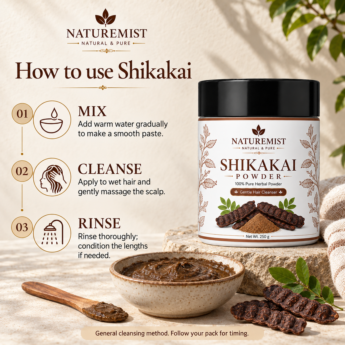 NatureMist Shikakai Powder